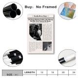 Vintage Funky Canvas Wall Art Trendy Girl Inspirational Quotes Poster Black and White Newspapers Disco Bar Cart Prints Modern Preppy Wall Decor for Dorm Apartment Bedroom - Retail: $15