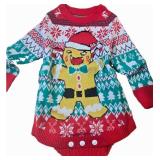 BFUSTYLE Baby Ugly Christmas Sweater 0-24 Months Xmas Outfit Newborn Romper Knitted One Piece Infant Bodysuit - Retail: $12