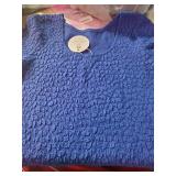 Blue Textured Popcorn Knit Sweater with Tags size medium  - Retail: $25