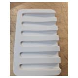 Essentra Home Matte White Self-Draining Rectangular Soap Dish - Retail: $11