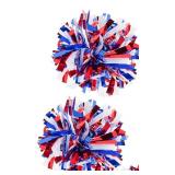 Shappy 88.5 ft Red White and Blue Garland Patriotic Tinsel Garland Independence Day Glitter Metallic Twist Wedding Summer Birthday Party Indoor Outdoor Hanging Home Decor