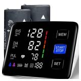 Blood Pressure Monitor, 9-17'' & 13-21'' Extra Large Blood Pressure Cuff Upper Arm, LED Color Backlit Screen Automatic Digital Blood Pressure Machine with USB Cable and 4 AAA Batteries