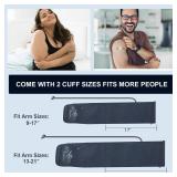 Blood Pressure Monitor, 9-17'' & 13-21'' Extra Large Blood Pressure Cuff Upper Arm, LED Color Backlit Screen Automatic Digital Blood Pressure Machine with USB Cable and 4 AAA Batteries