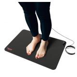 Hooga Grounding Mat for Sleep, Energy & Pain Relief 24 x 16' Conductive Carbon Pad with 15ft Grounding Cord Indoor Earth Connection for Inflammation & Recovery