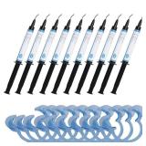 Colilove 9 Pcs 3ml Gingival Barrier Protection Gel Gum Dam Protector Gel Tip Teeth Whitening Kit with 9Pcs Cheek Lip Retractor Mouth Opener