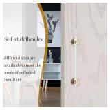 Elistonie 2 Pcs Clear Acrylic Adhesive Cabinet and Furniture Pulls Hole Center 7 inch, Self Stick Knobs for Cabinet Drawer Cupboard Pulls for Sliding Door Appliance Pulls