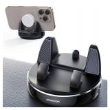 JOYROOM Car Phone Holder, [360° Rotatable & Vertical 30° Adjustable] Cell Phone Car Mount, [Adjustable Spring Design] Dashboard Navigation Cell Phone Holder with Non-Slip Silicone, for Smartphones