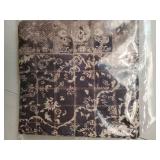 Knagsfa Boho Pillow Covers 16x16 Inch, Carpet Black Taupe Vintage Throw Pillow Cover Antique Ethnic Decorative Pillow Cases Home Decor Square Linen Pillowcase