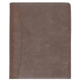 Fan&Ran Zipper Planner Organizer, Undated Starter Set Simulated Leather Cover, Desk size, Vintage Brown
