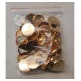 Chuangdi 30 Pieces Metal Flat Button Alloy Shank Round Shaped Sewing Button for Women Suit Woolen Coat Shirt Trousers Sewing Crafts(15mm, Gold)