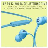 Beats Flex Wireless Earbuds - Apple W1 Headphone Chip, Magnetic Earphones, Class 1 Bluetooth, 12 Hours of Listening Time, Built-in Microphone - Flame Blue