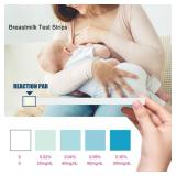 Lactation Milk Test 21Pcs Alcohol Milk Tests, Strips Breastfeeding Manual Breastmilk Test Strips Lactation Milk Test Strips Disposable Moms Lactation Breastfeeding Test