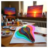 Qintreesify 6pcs Color Paddles, Optics Filter, Plate Montessori Educational Science Educational Painting Drawing Cognition Science, Color Wheels for The Artist
