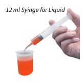 Wisdom Teeth Syringe, 5 Pack Irrigation Dental Syringes with Curved Tip for Dental Care Liquid Oral Tonsil Stone