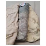SwaddleMe by Ingenuity Monogram Collection Baby Swaddle, 100% Cotton, Improves Sleep & Calms Startle Reflex, 0-3 Months, Pocket Fold Design for Easy Changes, 1.0 TOG, 3-Pack - Born Free