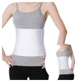 S Abdominal Binder Post Surgery - Elastic Waist Band for Stomach Support & Compression, Bariatric, Tummy Tuck | Latex-free, Breathable Belly Wrap Hernia Belt Lipo Garment - (30 - 45') 3 PANEL - 9''