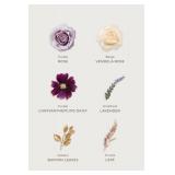 Ling's Moment Artificial Flowers and Greenery Combo Box for DIY Lilac & Cream Wedding Bouquet Centerpieces Floral Arrangement Decor