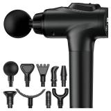 APHERMA Massage Gun, Muscle Massage Gun for Athletes Handheld Electric Deep Tissue Back Massager, Percussion Massage Device for Pain Relief with 30 Speed Levels 9 Heads