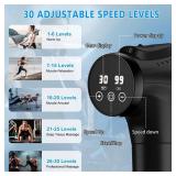 APHERMA Massage Gun, Muscle Massage Gun for Athletes Handheld Electric Deep Tissue Back Massager, Percussion Massage Device for Pain Relief with 30 Speed Levels 9 Heads