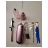 Airbrush Kit with Compressor - 48PSI High-Pressure, Non-Clogging Air Brush Set Cordless Rechargeable with 0.3mm Nozzle and Cleaning Brush for Nail Art, Makeup, Painting, and Cake Decorating