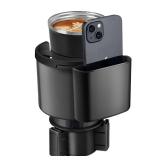 TYKOR Car Cup Holder Expander, Cup Holder Extender Adapter for Car with Adjustable Base, Fits YETI 24/36/46oz, HydroFlask 32/40oz, Large Water Bottles in 2.7-4.2' (16-46 OZ)'