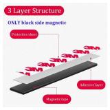 Towjug 20 Feet Magnetic Tape Strip Roll with 3M Self Adhesive Backing, 1/2 in Width Flexible Sticky Magnet Tape Strips for Craft DIY Projects, Garage Whiteboards and Fridge Organization-0.06 Thick'