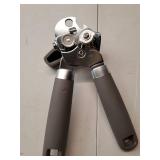 SPIDER GRIP Can Opener, No-Trouble-Lid-Lift Manual Handheld Can Opener with Magnet, Smooth Edge Safe Cut for Beer/Tin/Bottle, Big Turning Knob Anti-Slip Handle Good for Seniors with Arthritis