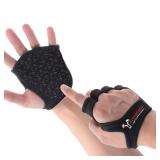 FITNESS FORCE Workout Gloves for Men & Women Partial Weight Lifting Gloves Non-Slip Gym Gloves Grip for Weight Lifting Calluses Guard Fingerless Exercise Gloves with Full Palm Protection