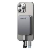 ORICO 512GB Magnetic Portable SSD, Metal Body, 4K 120 fps ProRes HDR Record and Store, Up to 460MB/s, USB C&A 2 in 1 Cable, External SSD Compatible with iPhone 16 Pro Max, Tablet, Computer - K5PLUS