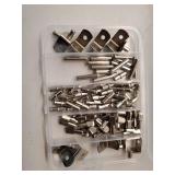 Shelf Support Pegs Kit,  4 Styles Shelf Pegs, 5mm Nickel Plated Cabinet Shelf Bracket Pegs, Shelf Pins Holders for Bookcase Kitchen Closet Shelf Shelves Furniture Cabinet