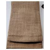 MANDIOO Pack of 2 Burlap Linen Throw Pillow Covers Woven Textured Modern Farmhouse Cushion Covers Pillowcase Decorative Couch Sofa Bed Living Room 22 x 22 Inch Deep Brown