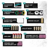 AWLOLWA 81PCS TIG Welding Torch Accessories Glass Cup Alumina Nozzle Stubby Gas Lens #12 Kit for TIG WP-17/18/26