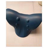RESTCLOUD Neck and Shoulder Relaxer, Cervical Traction Device for TMJ Pain Relief and Cervical Spine Alignment, Chiropractic Pillow, Neck Stretcher (Dark Blue)