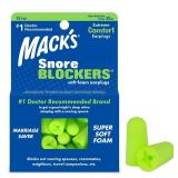 Mack's Snore Blockers Soft Foam Earplugs, 12 Pair 32 dB High NRR, 37 dB SNR Comfortable Ear Plugs for Sleeping, Snoring, Loud Noise and Travel