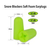 Mack's Snore Blockers Soft Foam Earplugs, 12 Pair 32 dB High NRR, 37 dB SNR Comfortable Ear Plugs for Sleeping, Snoring, Loud Noise and Travel