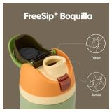 Owala FreeSip Insulated Stainless Steel Water Bottle with Straw, BPA-Free Sports Water Bottle, Great for Travel, 24 Oz, Camo Cool