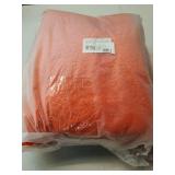 SHACOS Bathroom Rugs Sets 3 Piece with Toilet Lid Cover, 20x32'Bath Mat and 20'x24' U-Shape Contoured Toilet Mat Machine Washable Shaggy Absorbent Bath Rugs (Orange)'