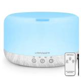 URPOWER 1000ml Essential Oil Diffuser, Remote Control Humidifiers Aroma Diffuser Ultrasonic Diffusers for Essential Oils Running 20 Hours with Adjustable Mist Mode/4 Timer Settings for Large Room