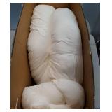 QUEEN ROSE Cooling Pregnancy Pillows - E Shaped Pregnancy Pillows for Sleeping, Detachable Body Pillow for Pregnant Side Sleeper, Cooling Silky Cotton Cover, Sage Green