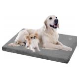 EMPSIGN Stylish Dog Bed Mat Dog Crate Pad Mattress Reversible (Cool & Warm), Water Proof Linings, Removable Machine Washable Cover, Firm Support Pet Crate Bed for Large Dogs, 29x46'