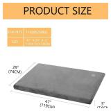 EMPSIGN Stylish Dog Bed Mat Dog Crate Pad Mattress Reversible (Cool & Warm), Water Proof Linings, Removable Machine Washable Cover, Firm Support Pet Crate Bed for Large Dogs, 29x46'