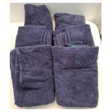 Pleasant Home Bath Towels Set of 6 (24 x 50) 100% Cotton, 515 GSM | Soft & Absorbent Towels for Bathroom, Gym, Pool & Spa | Bulk Bath Towels 6 Pack - Navy