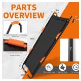 Trampoline Slide with Handles, Trampoline Slide Ladder Size 20*60', Easy to Install Trampoline Slide Attachment, Sturdy Bounce Trampoline Ladder Slide, Trampoline Ramp for Kids Climb Up & Slide Down'