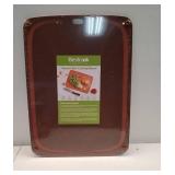 BESTCOOK Wood Fiber Cutting Board for Kitchen, High Density Non-Porous Wooden Chopping Board with Juice Groove and Non-slip Feet, BPA Free, Dishwasher Safe, Knife Friendly for Meat Bread Fruit, Brown
