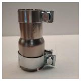Peastorm 2 to 2.5 Inch Exhaust Adapter, 2 ID to 2.5' ID Exhaust Reducer Connector Pipe with Clamp'