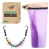 Travel Washing Machine & Retractable Clothesline - Hand Washing Machine & Portable Clothes Washer - Durable Travel Laundry Wash Bag & Camping Washing Machine - Portable Manual Clothes Washer