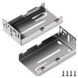 Mounting Brackets for Drawer Slide, Plusmart Drawer Slide Bracket Track Guide Hardware Replacement Parts, Rear/Side Mounting, 6 Pairs