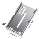 Mounting Brackets for Drawer Slide, Plusmart Drawer Slide Bracket Track Guide Hardware Replacement Parts, Rear/Side Mounting, 6 Pairs
