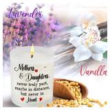 TEEZWONDER Mom Birthday Gifts from Daughter Son - Long Lasting Vanilla Lavender Candle 10 oz - Mom Gifts for Women Mama Gift Ideas Scented Candles for Women Mother Daughter Gift Ideas