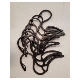 Magicfour Hoodie Hangers, 10 Pack Hoodie Organizer S Shaped Plastic Hooks Rack Designed for Hoodie Coat, Closet Hanger for Hanging Hoodie, Sweatshirt, Jeans, Jacket, Hat, Pans and Bags, Drying Rack